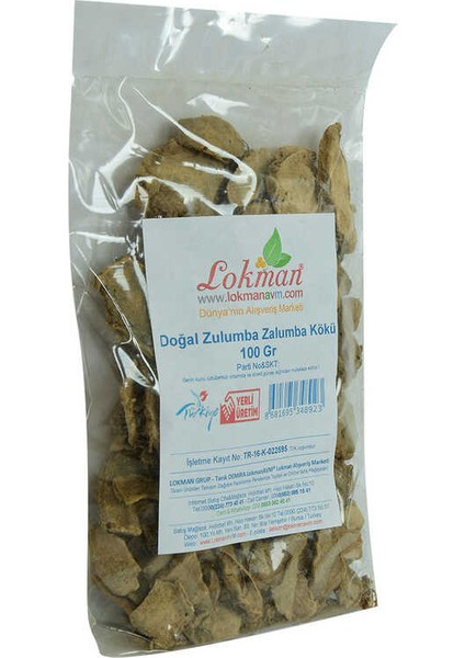 Zulumba Zalumba Kökü Doğal 100 gr Paket fırsatları