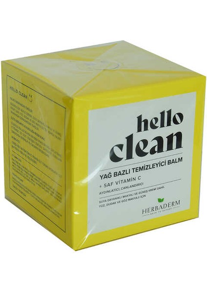 Hello Clean Yüz Dudak ve Göz Için Yağ Bazlı Temizleyici Balm Saf C Vitaminli 100 ml fiyatları