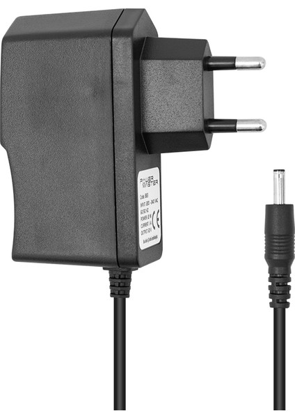 Powermaster PM-8113 12 Volt - 1 Amper Ince Uçlu Priz Tipi Adaptör 3.5*1.35 Uç