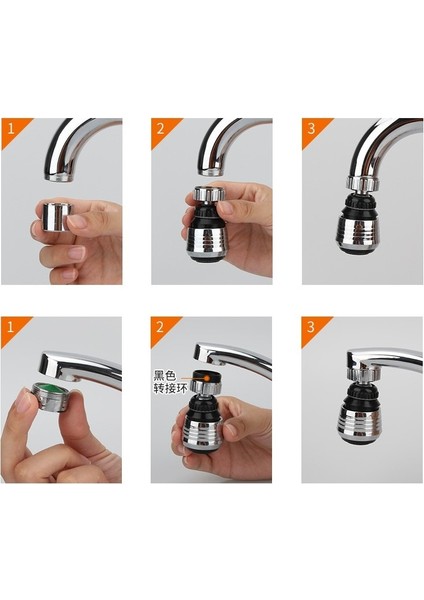 Su Tasarruflu 2 Modlu Musluk Başlığı Kısa