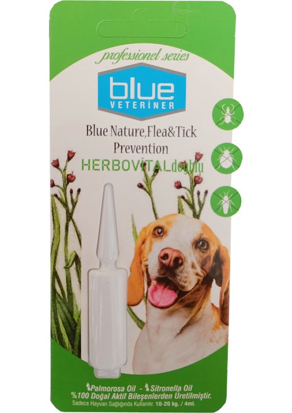 Herbiovital Bitkisel Köpek Damlası 4 ml ( 10-20 kg )