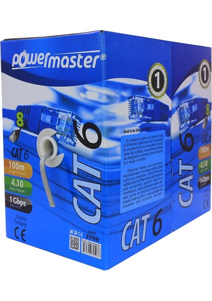 OEM Powermaster 23 Awg 100 Metre Cat6 Kablo