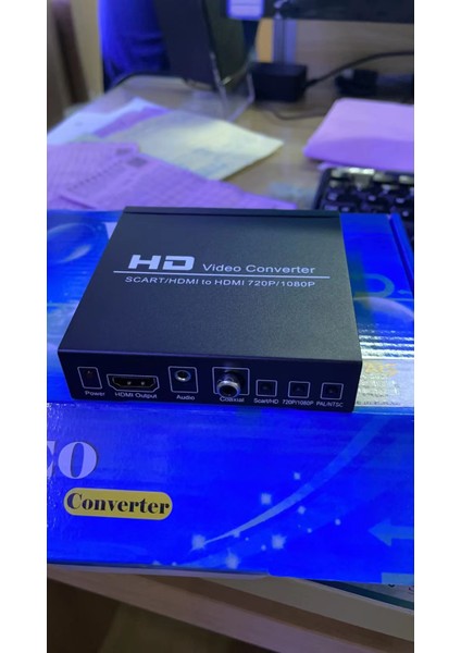 Powermaster PM-14366 Adaptörlü Scart-Hdmı To HDMI Çevirici Dönüştürücü Konvertör