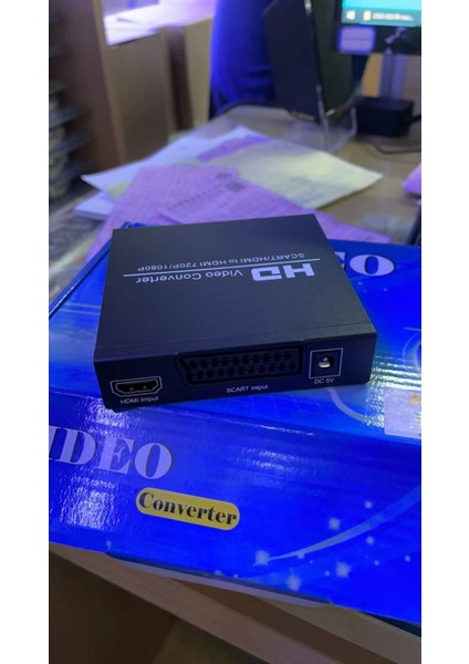Powermaster PM-14366 Adaptörlü Scart-Hdmı To HDMI Çevirici Dönüştürücü Konvertör