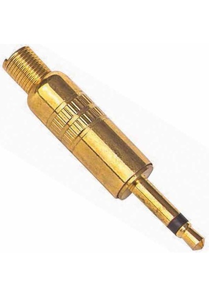 3.5 mm Mono Gold Fiş Metal Jack