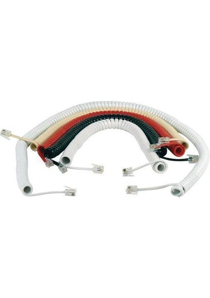 OEM Telefon Spiral Kablo Gri 4p/4c