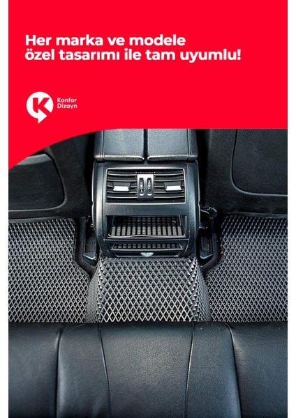 A3 2021 ve Üzeri Uyumlu Hücreli Yüzey Eva Paspas Seti Siyah Yüzey Paspas Takımı indirimleri