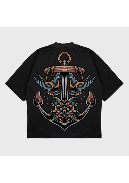 Oversize 'anchor' T-Shırt