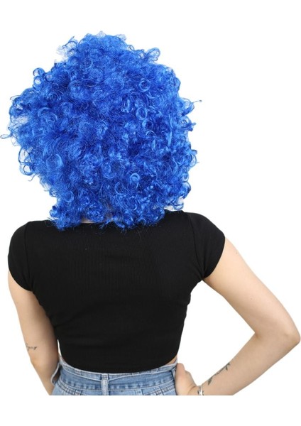 Animasyon Parti ve Palyaço Peruğu / Koyu Mavi fırsatları