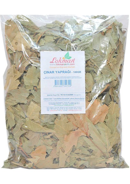 Çınar Yaprağı 100 gr Paket