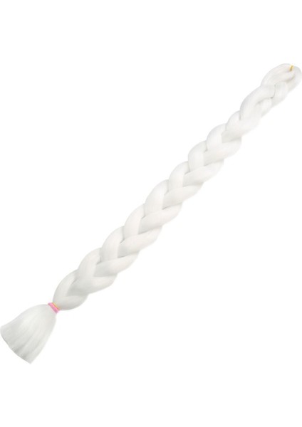 Sentetik Örgülük Saç 100 gr / Beyaz