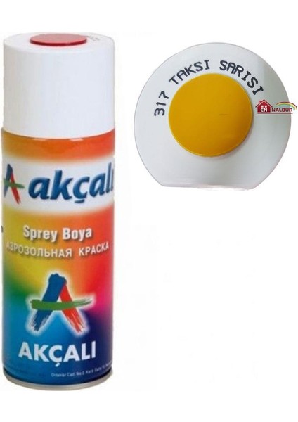 Akçalı Sprey Boya 400 ml 317 Taksi Sarısı