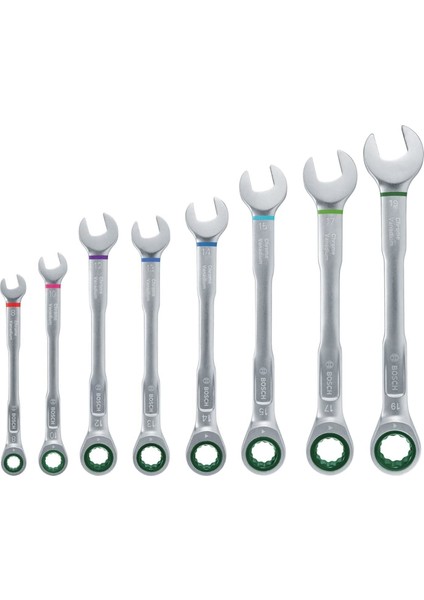 Bosch 8 Parça Kombine Anahtar Seti