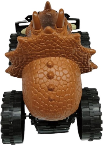 Sürtmeli Dinazor Robota Dönüşen Araba 14 cm - Kahverengi