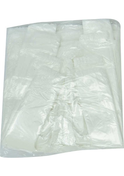 Ekonomik Mini Boy Atlet Hışır Poşet 30x20 cm Ince Beyaz 250 Adet 1 Paket