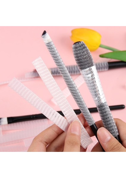 Makyaj Far Allık Kontür Eyeliner Fırça Malzemeleri Ürünleri Koruyucu File Kapak Örgü Kılıf Set 20LI (4767) - Lisinya