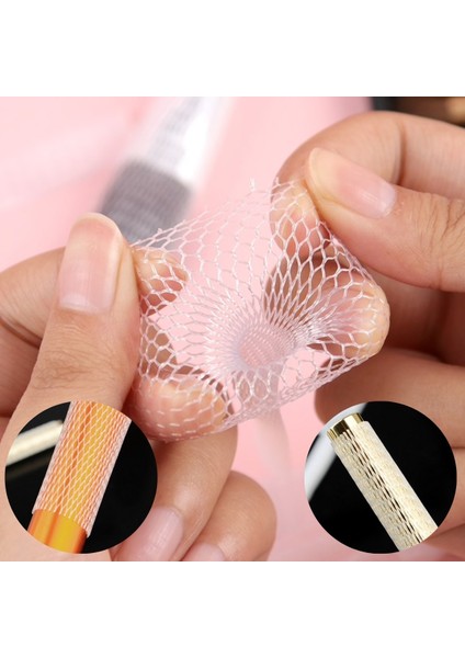 Makyaj Far Allık Kontür Eyeliner Fırça Malzemeleri Ürünleri Koruyucu File Kapak Örgü Kılıf Set 20LI (4767) - Lisinya
