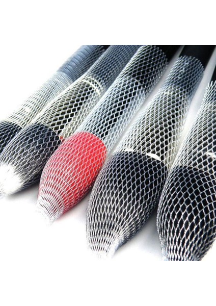 Makyaj Far Allık Kontür Eyeliner Fırça Malzemeleri Ürünleri Koruyucu File Kapak Örgü Kılıf Set 20LI (4767) - Lisinya