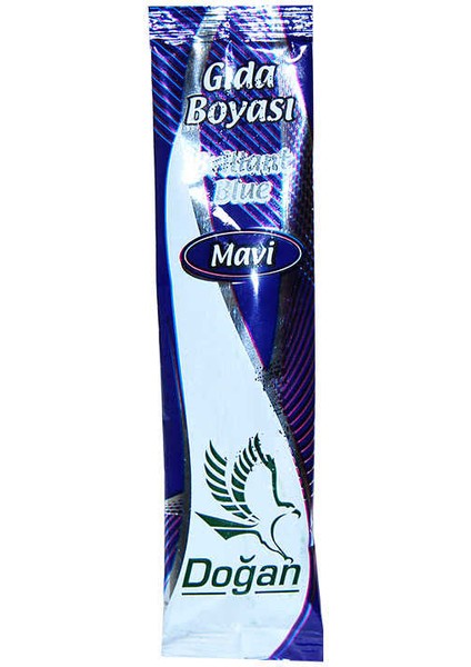 OEM Pasta Şerbet Slime Gıda Boyası Mavi Toz 9 gr Paket