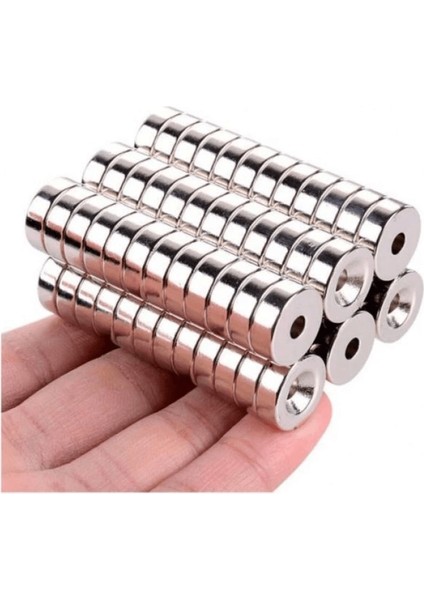 25X10-5.5X5 mm Neodyum Mıknatıs 500 Adet, YUVARLAK,N35 Nikel Kaplamalı Kaliteli ve Dayanıklı Ürün ( Lisinya )