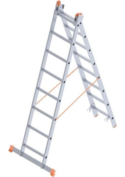 Saraylı 2x9 A Tipi Sürgülü Merdiven 4,94 Metre