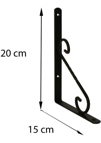 Ferforje Raf Altı No:2 Siyah