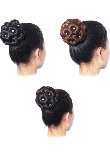 Taşlı Topuz Toka / Kahve Karamel modelleri