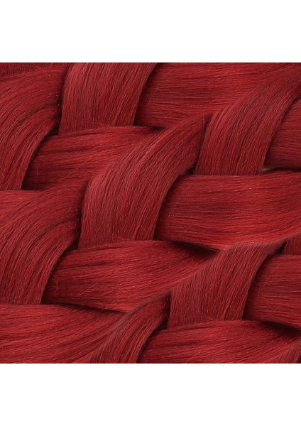 Sentetik Örgülük Saç 100 gr / Açık Kızıl