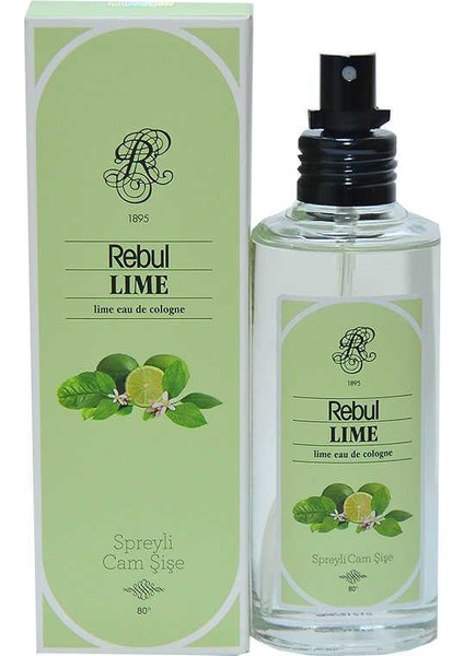 Limon Kolonyası 80 Derece Cam Şişe Sprey 100 ml
