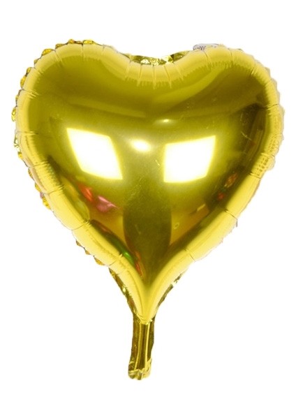 Altın Sarısı Uçan Folyo Balon 80 cm .