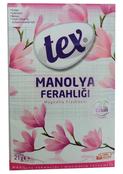 Dolap Çekmece Banyo Oda Kokusu Manolya Ferahlığı Askılı 21 gr 1 Paket