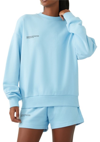 365 Organik Pamuklu Sweatshirt - Celestial Mavi indirimleri