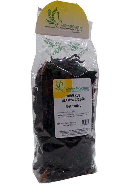 Afrika Bamya Çiçeği Hibiskus Mekke Gülü Doğal 100 gr Paket modelleri