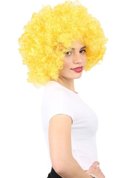 Animasyon Parti ve Palyaço Peruğu / Sarı fiyatları