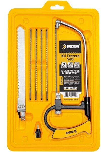 Sgs 205 Çok Amaçlı Kıl Testeresi Seti 7 Parça
