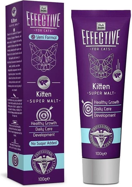 Büyüme Destekleyici Yavru Kedi Malt Macunu 100 gr