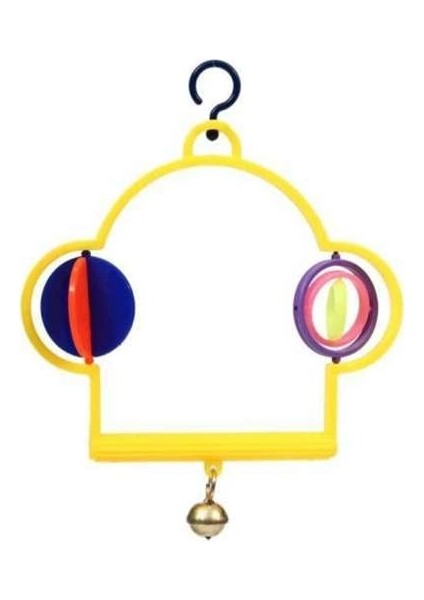 Fırfırlı Zilli Askılı Kuş Oyuncağı 12*14 cm
