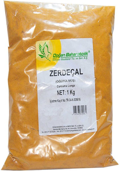 Zerdeçal Kökü Doğal Öğütülmüş 1000 gr Paket fiyatları