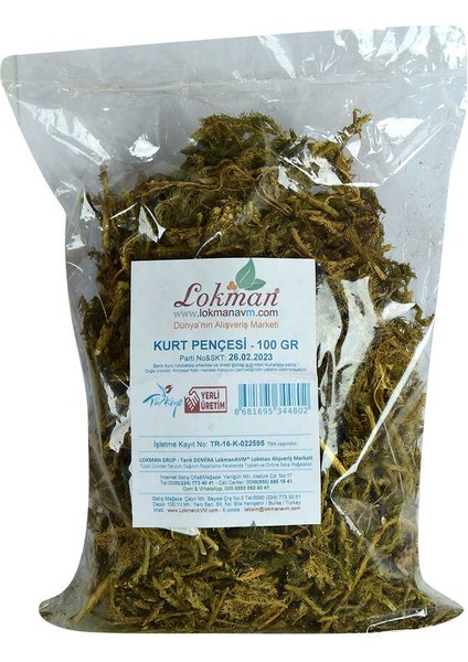 Kurt Pençesi Otu Doğal 100 gr Paket