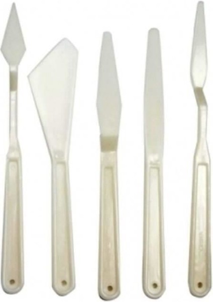 Luna Beyaz Spatula Seti 5 Parça