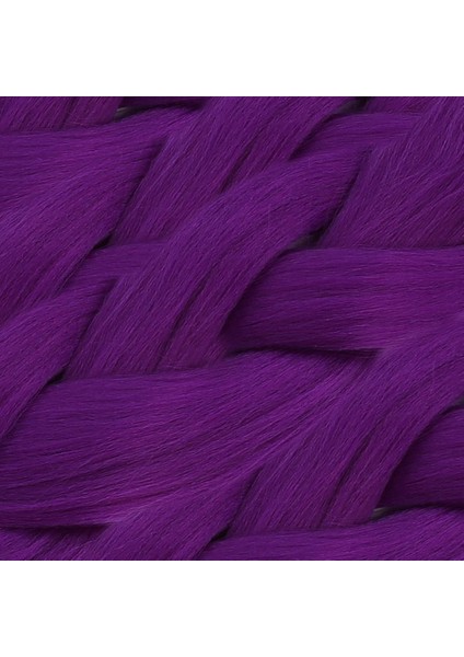 Sentetik Örgülük Saç 100 gr / Koyu Mor