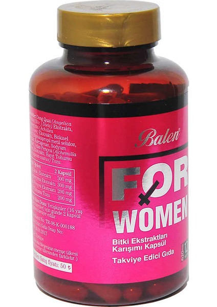 For Women Bitki Karışımı 120 Kapsül fiyatları