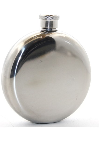 OEM Paslanmaz Çelik Yuvarlak 5 Oz Tekli Matara Çelik Renk