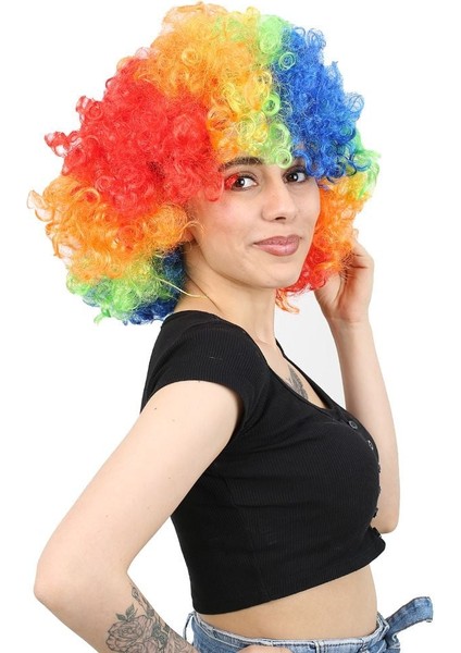 Animasyon Parti ve Palyaço Peruğu / Renkli fiyatları