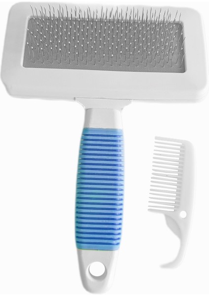 Temizleme Aparatlı Kedi Köpek Tarağı 7 Cm-14 cm Small Mavi fırsatları