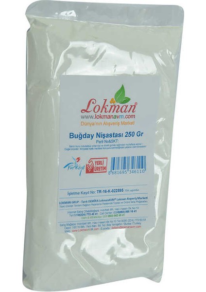 Buğday Nişastası 250 gr Paket fiyatları