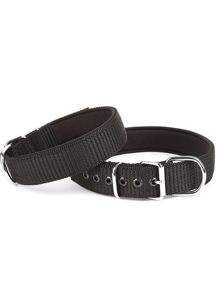 Seri Dokuma Köpek Boyun Tasması 4X52-60cm Siyah