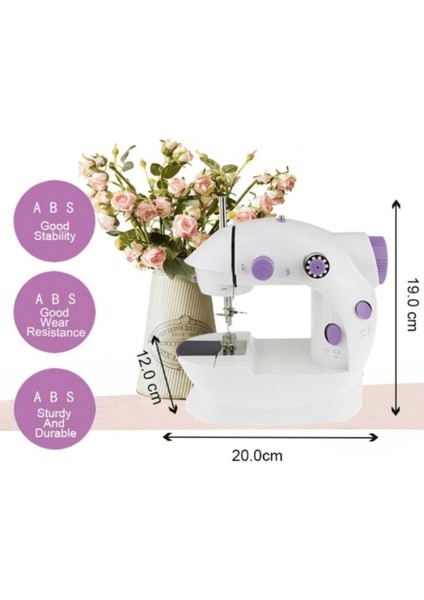 OEM Dikiş Makinesi Sew Whiz Elektrikli Veya Pille Çalışabilen Çift Kademeli Işıklı Mini ( Lisinya ) indirimleri