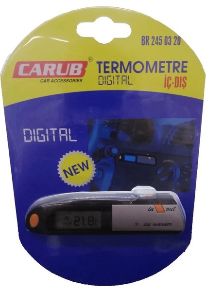 Carub Dijital Araba Iç Dış Ölçüm Aleti Termometre ( Lisinya ) fiyatları