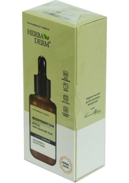 Superserum Biohydration Bitkisel Hemi-Squala Nemlendirici Doğal Yüz Serumu 30 ml